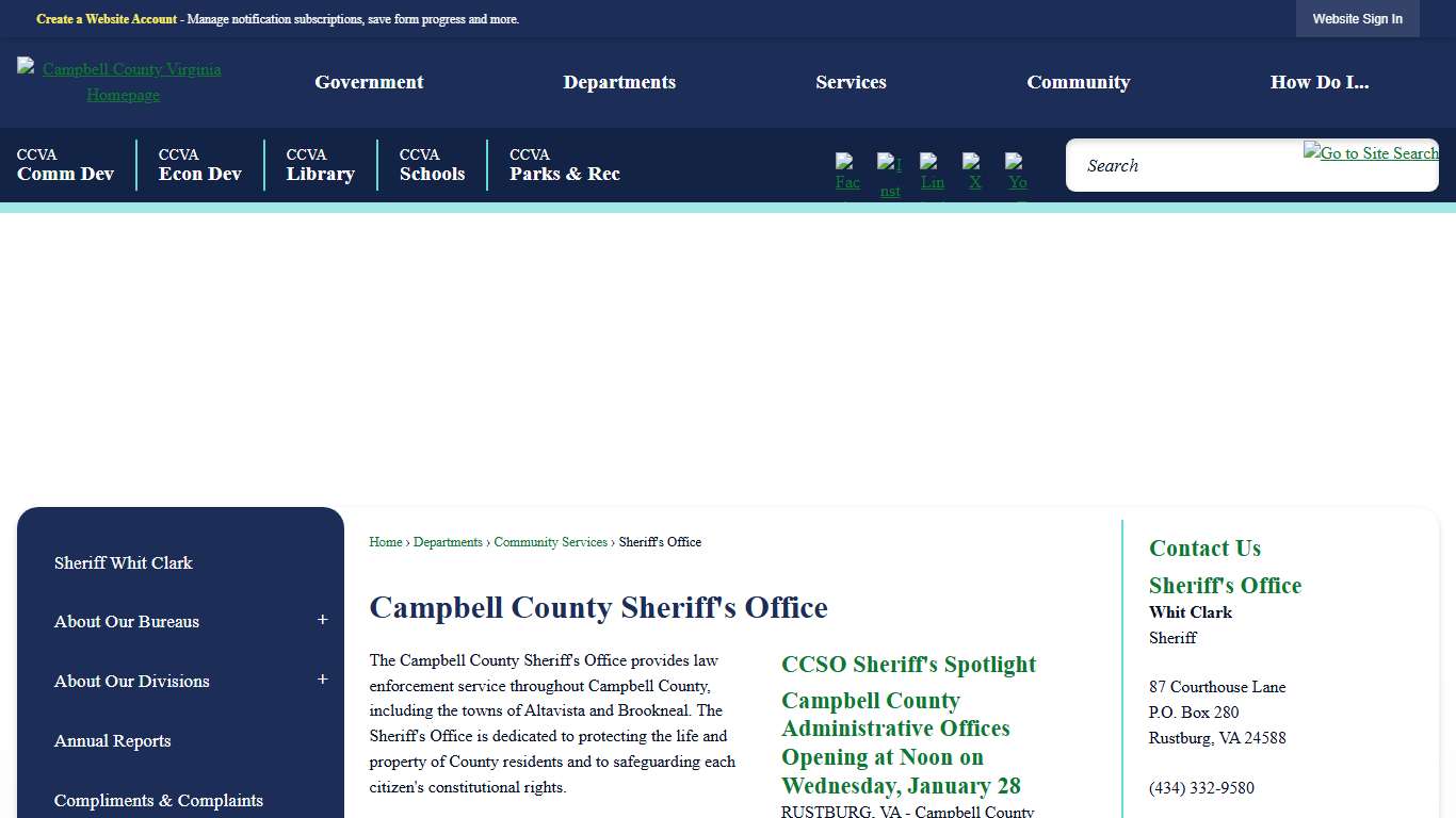 Campbell County Sheriff's Office Campbell County, VA